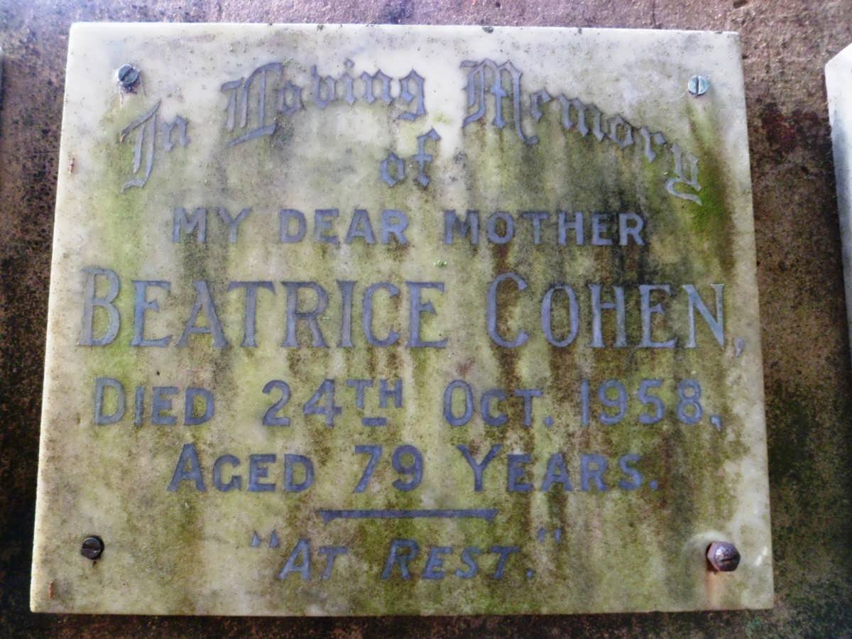 COHEN Beatrice -1958