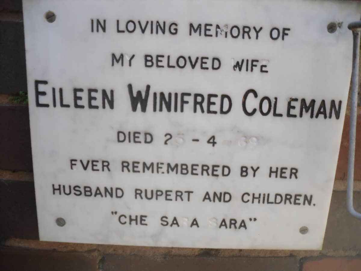 COLEMAN Eileen Winifred -1969