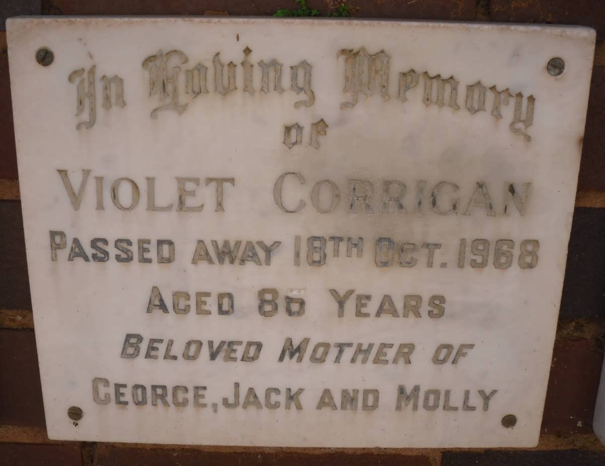 CORRIGAN Violet -1968