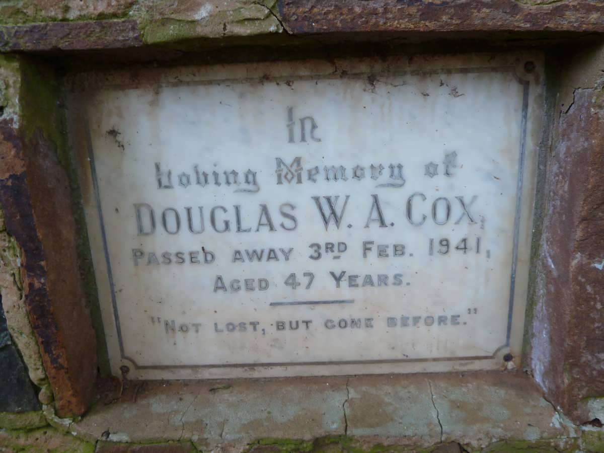 COX Douglas W.A. -1941