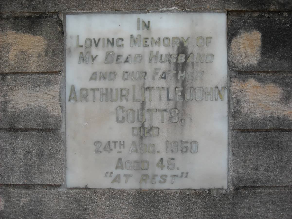 COUTTS Arthur Littlejohn -1950