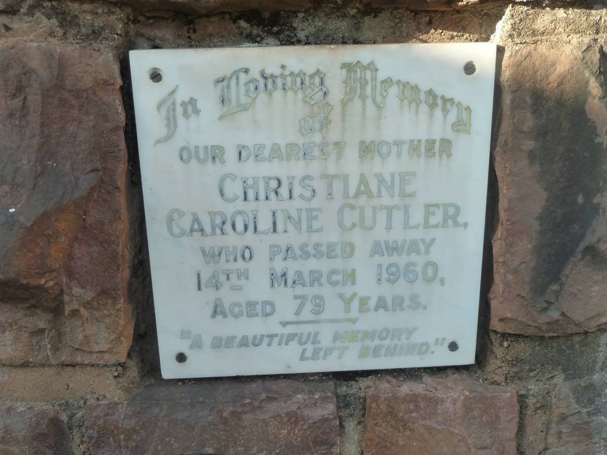 CUTLER Christiane Caroline -1960