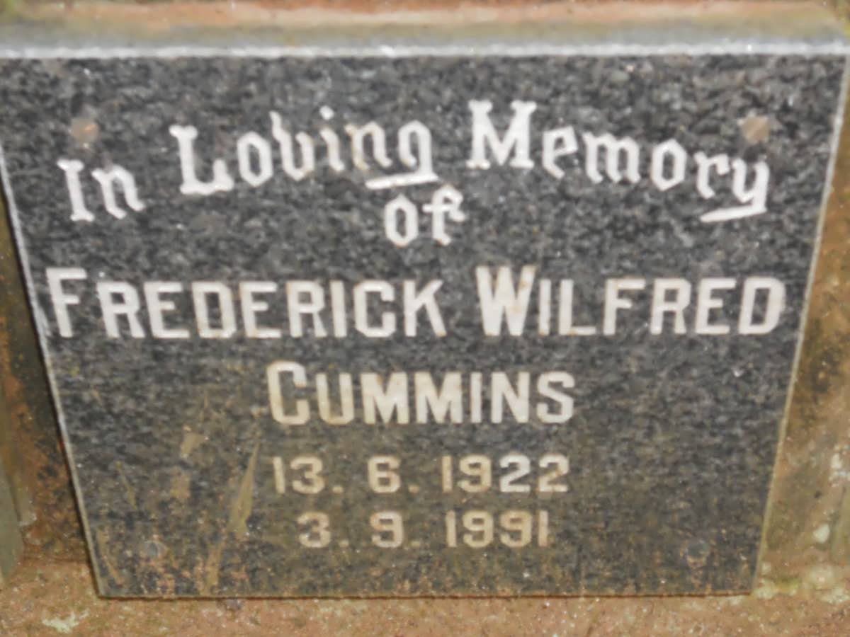 CUMMINS Frederick Wilfred 1922-1991
