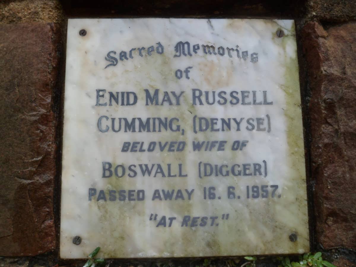 CUMMING Enid May Russell -1957