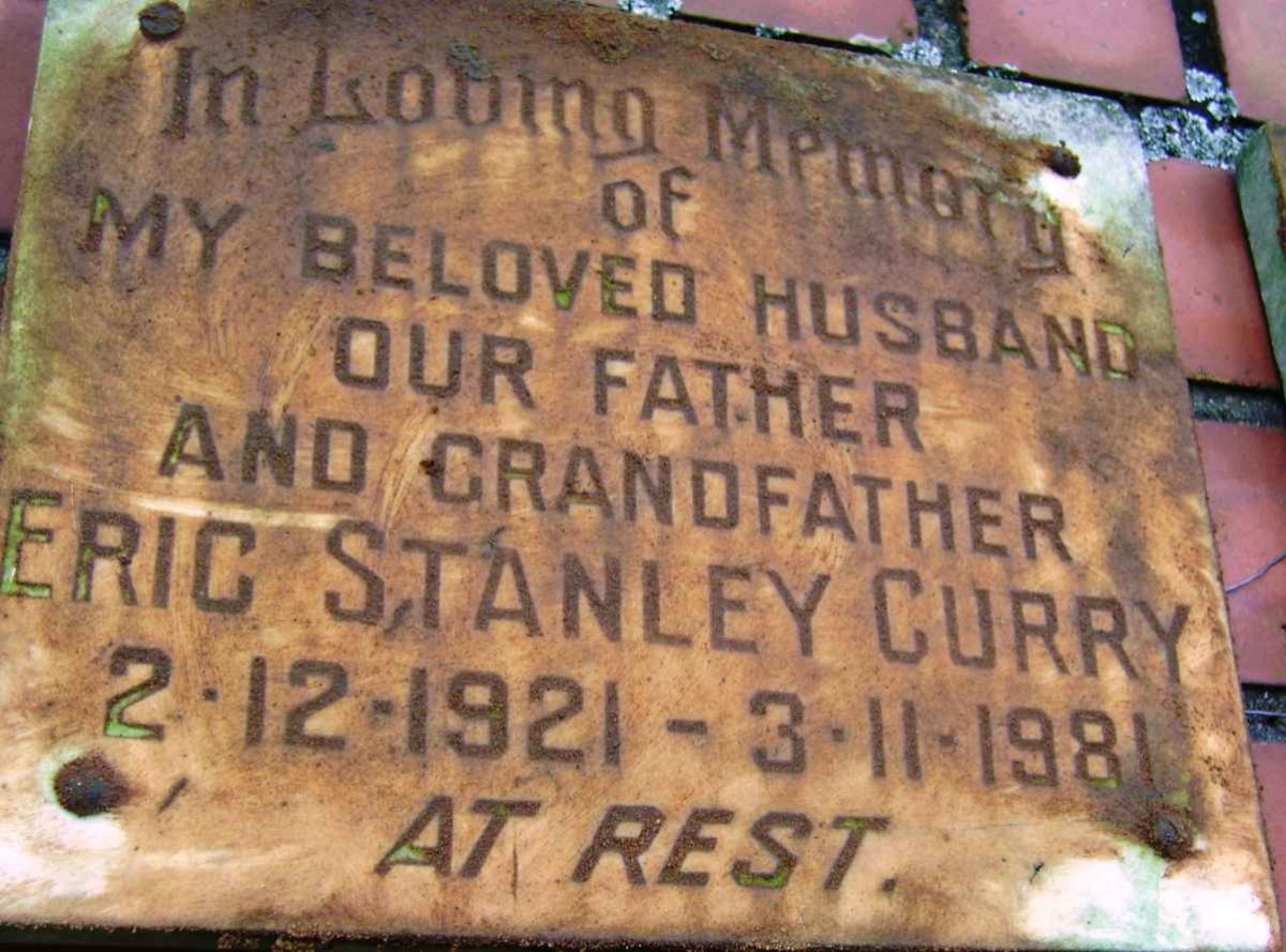 CURRY Eric Stanley 1921-1981