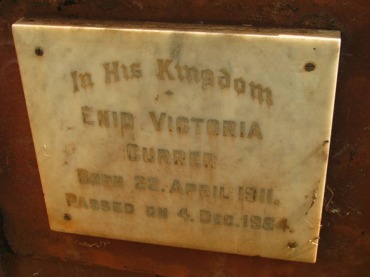 CURRER Enid Victoria 1911-1964