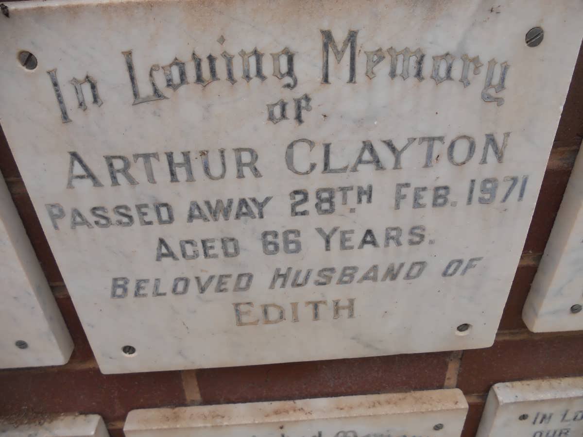CLAYTON Arthur -1971