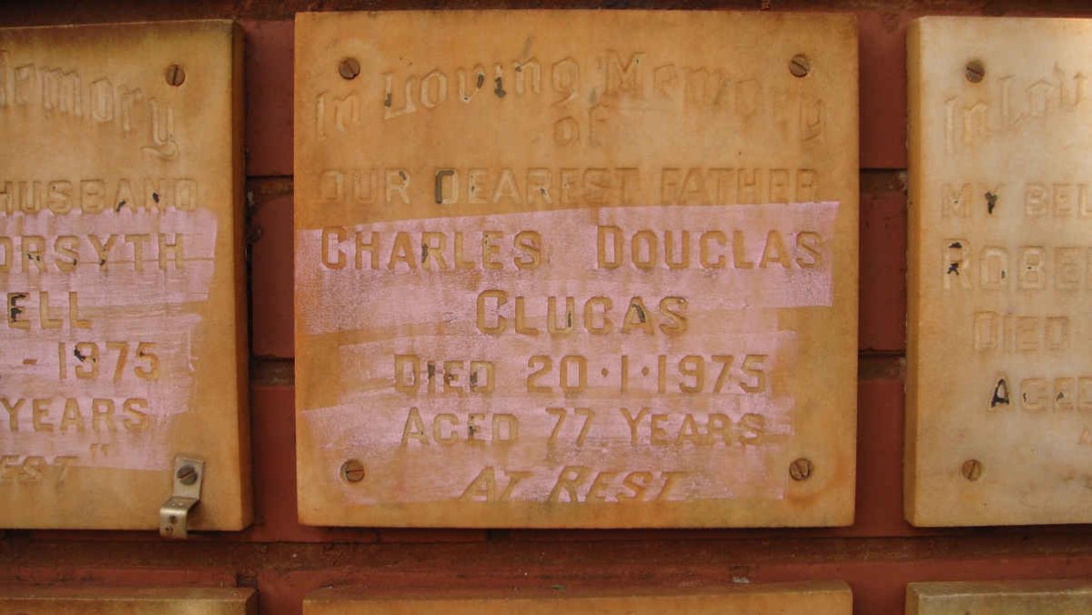 CLUCAS Charles Douglas -1975