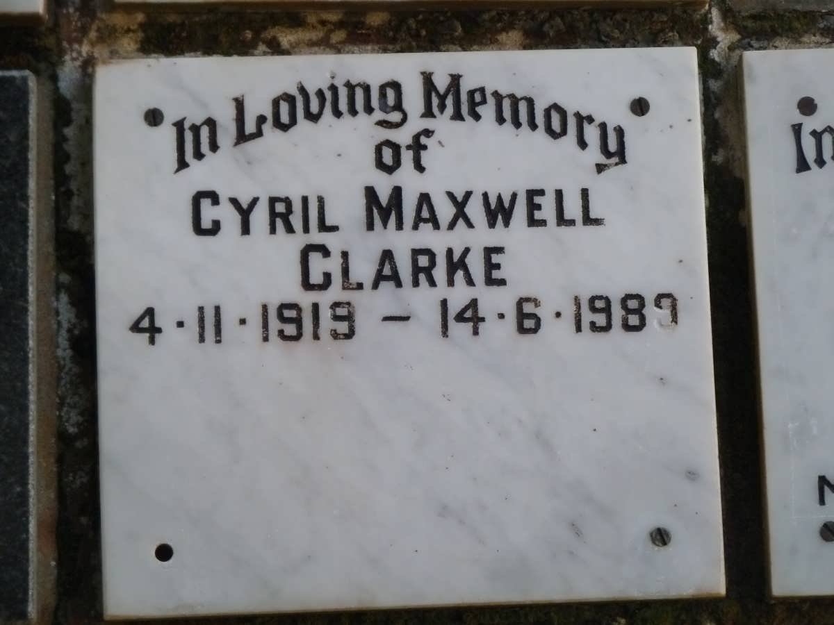CLARKE Cyril Maxwell 1919-1989