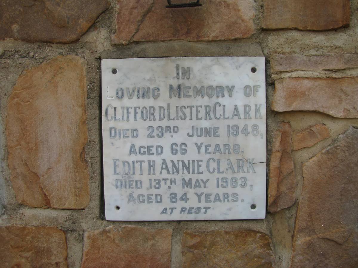 CLARK Clifford Lister -1948 &amp; Edith Annie -1963