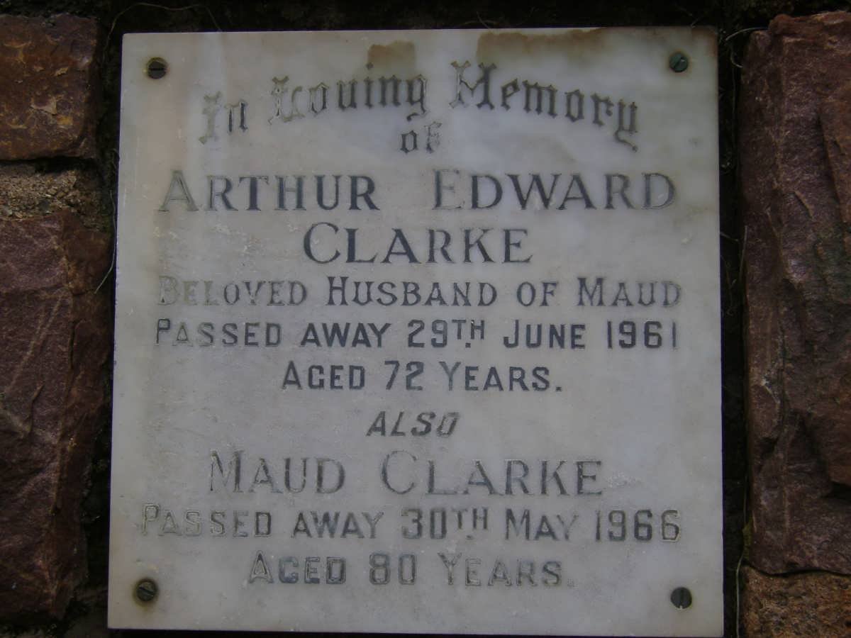 CLARKE Arthur Edward -1961 &amp; Maud -1966