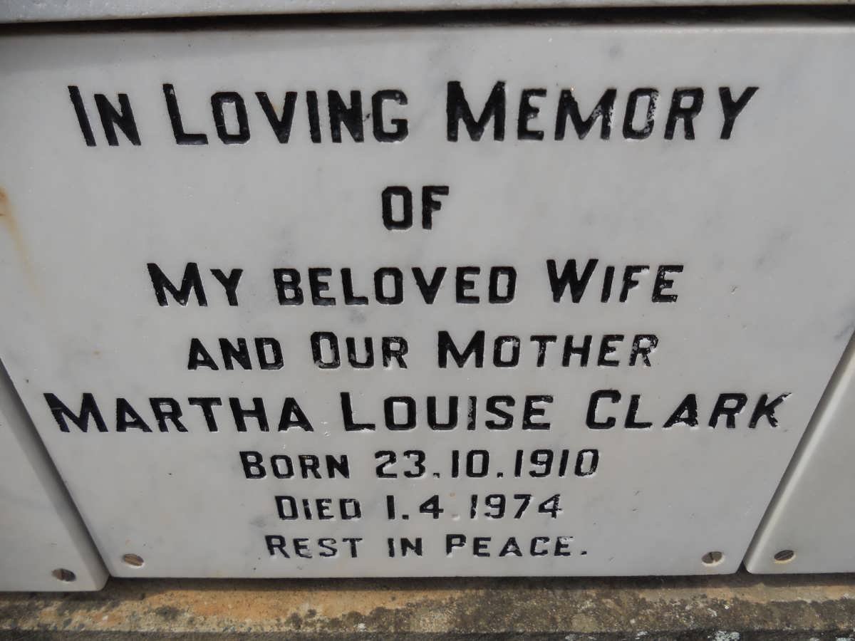 CLARK Martha Louise 1910-1974