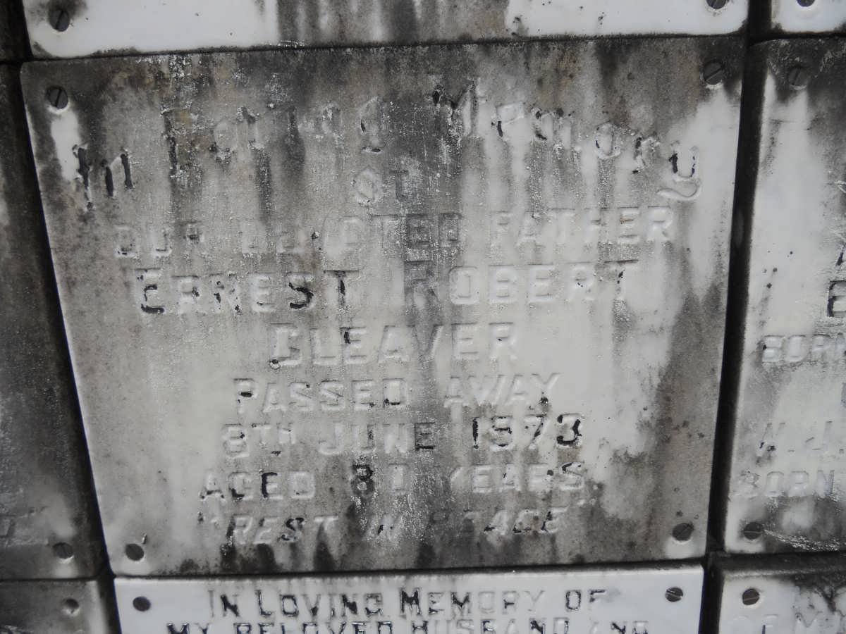 CLEAVER Ernest Robert -1973