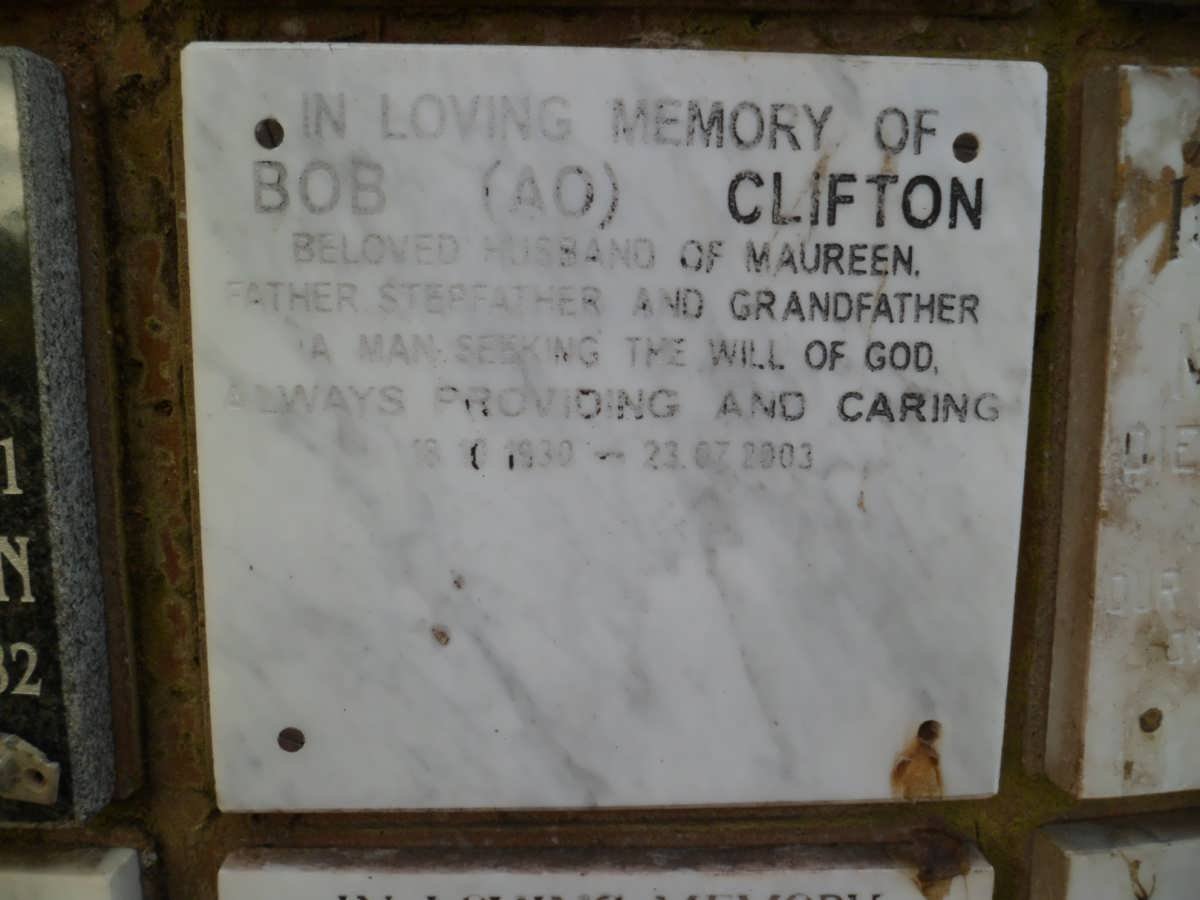 CLIFTON Bob 1930-2003