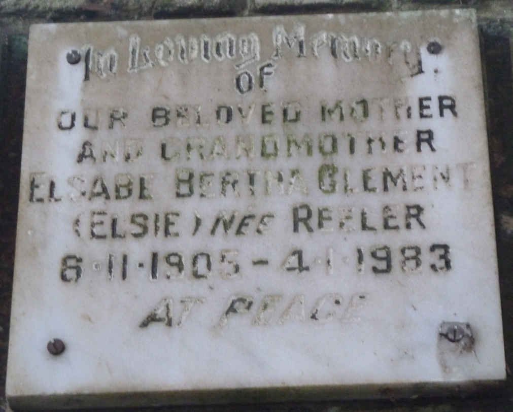 CLEMENT Elsabe Bertha nee REELER 1905-1983