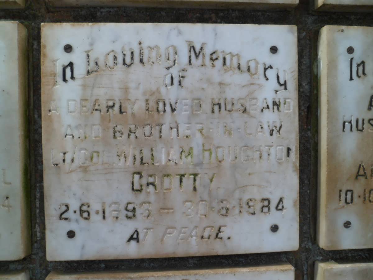CROTTY William Houghton 1893-1984