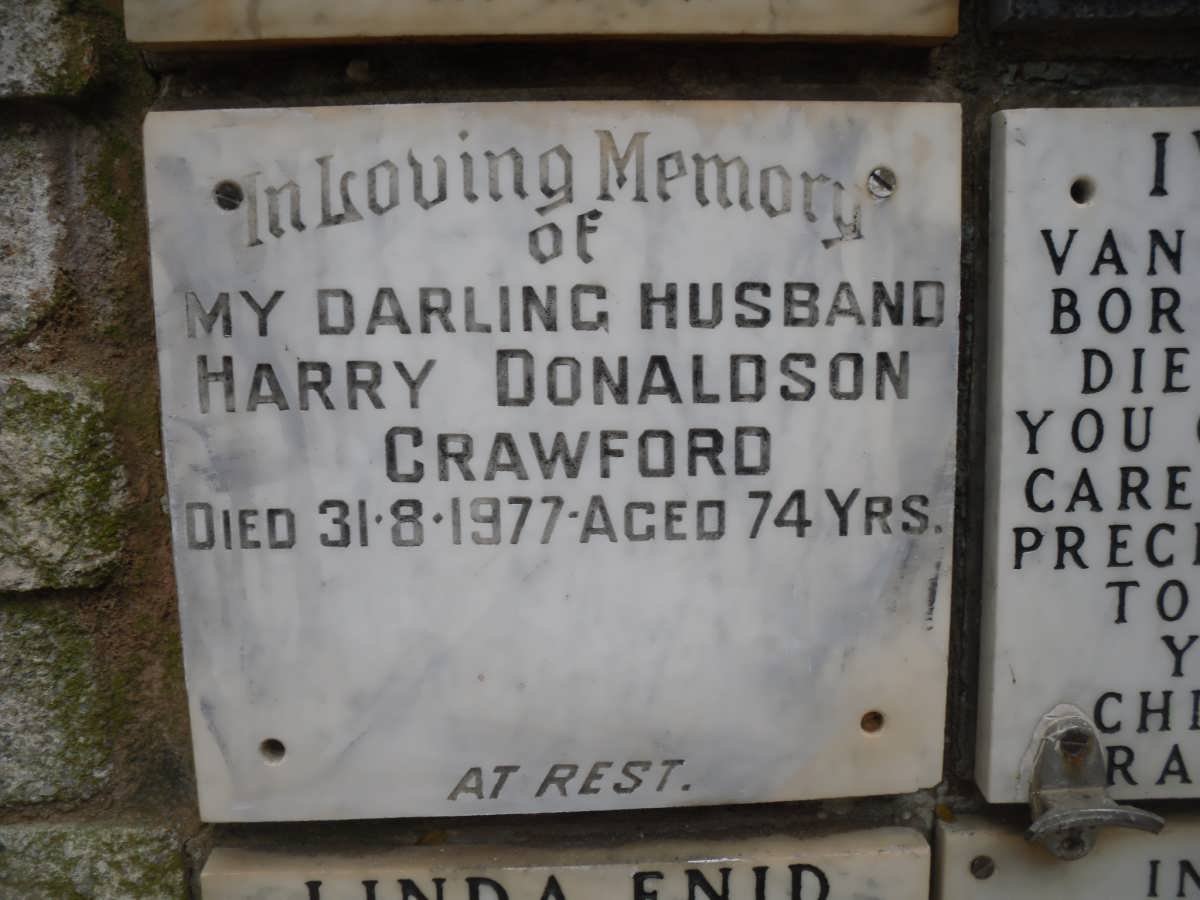 CRAWFORD Harry Donaldson -1977
