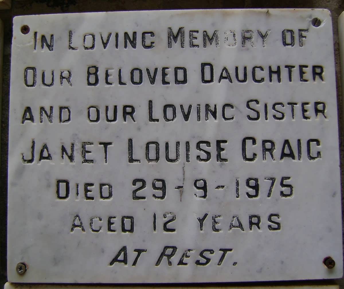 CRAIG Janet Louise -1975