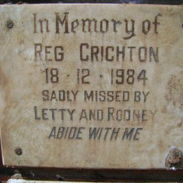 CRICHTON Reg -1984