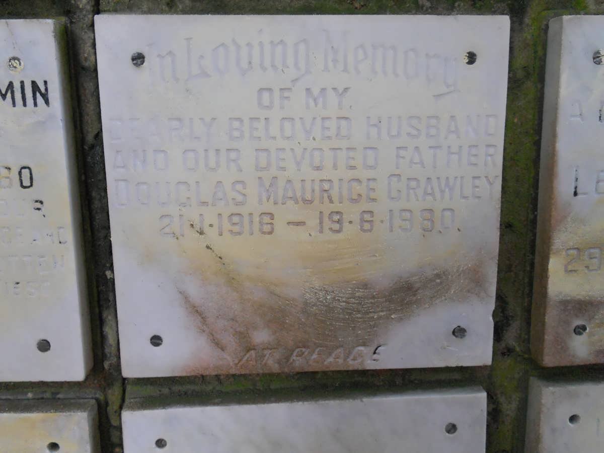 CRAWLEY Douglas Maurice 1916-1980