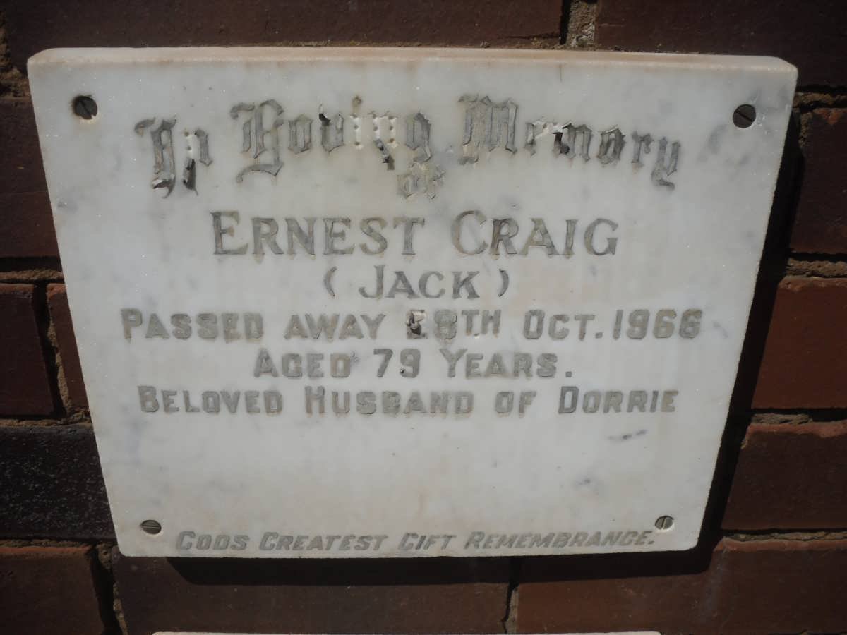 CRAIG Ernest -1966