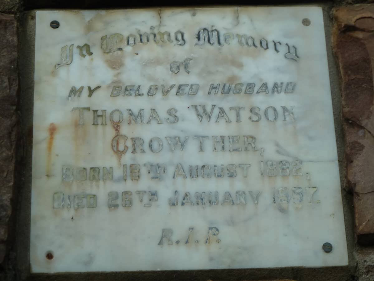 CROWTHER Thomas Watson 1882-1957