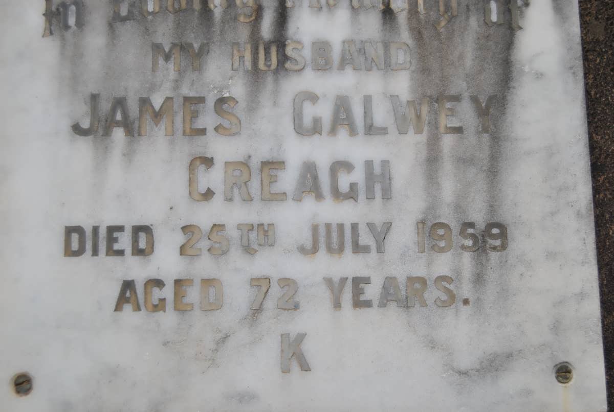 CREAGH James Galwey -1959