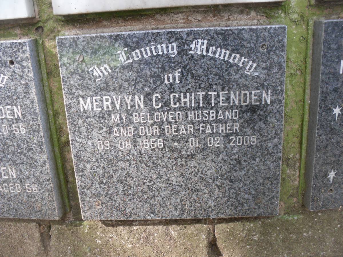CHITTENDEN Mervyn C. 1956-2009