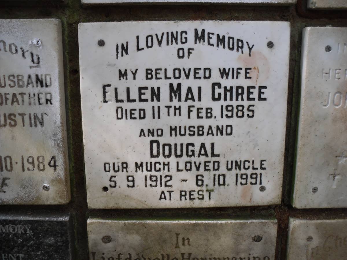 CHREE Dougal 1912-1991 &amp; Ellen Mai -1985