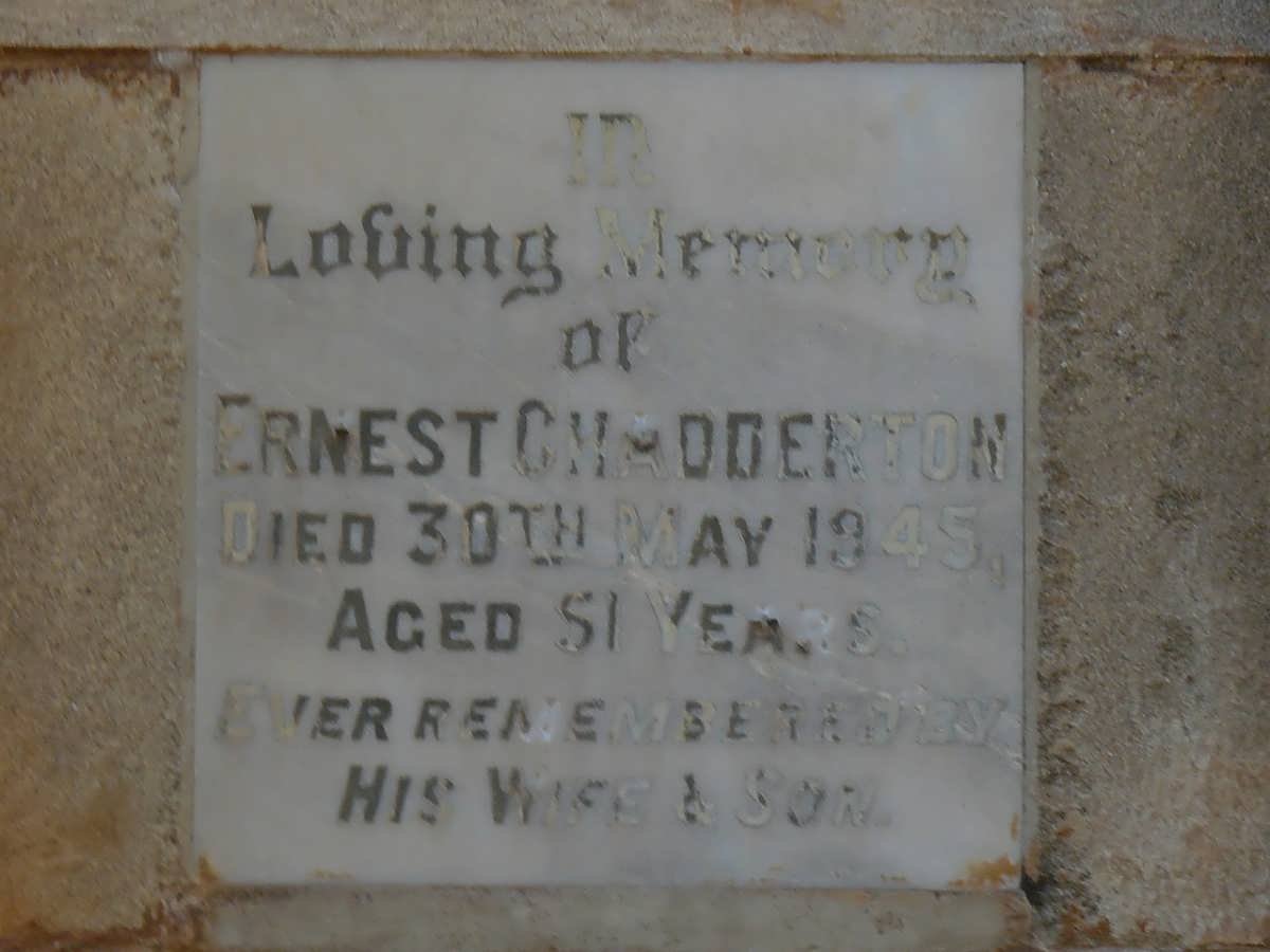 CHADDERTON Ernest -1945