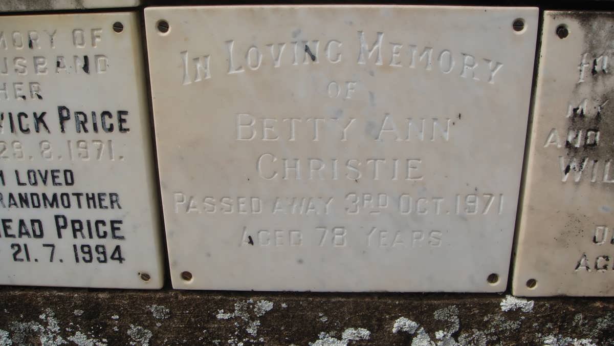CHRISTIE Betty Ann -1971