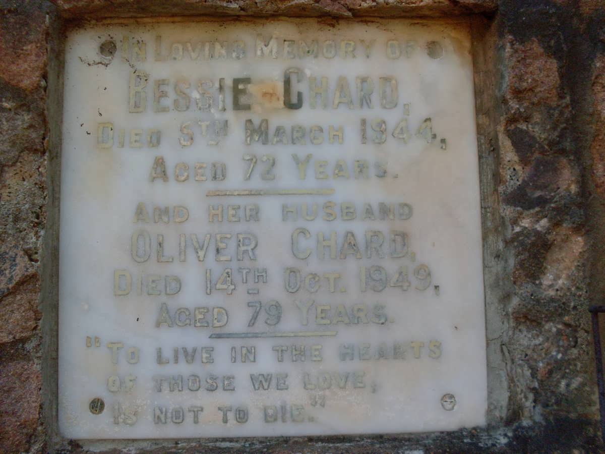 CHARD Oliver -1949 &amp; Bessie -1944
