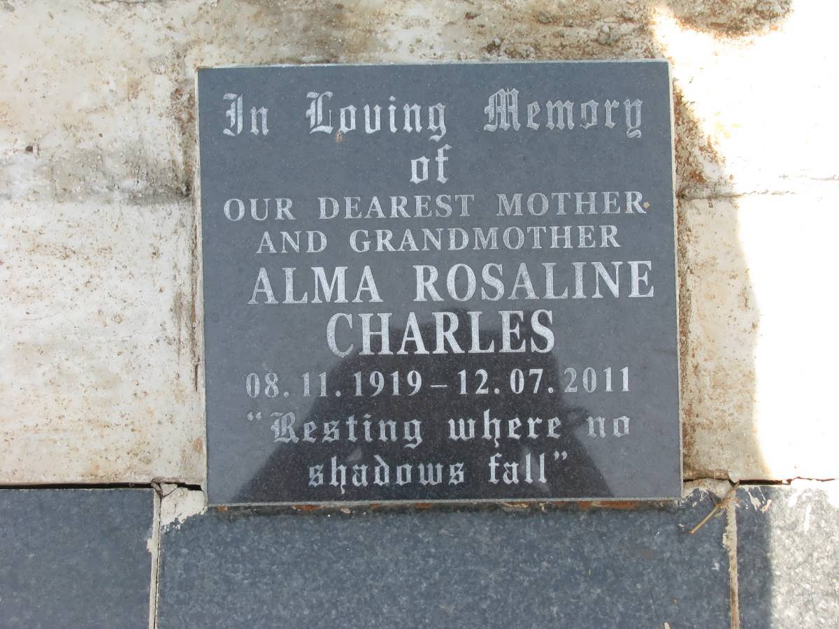 CHARLES Alma Rosaline 1919-2001