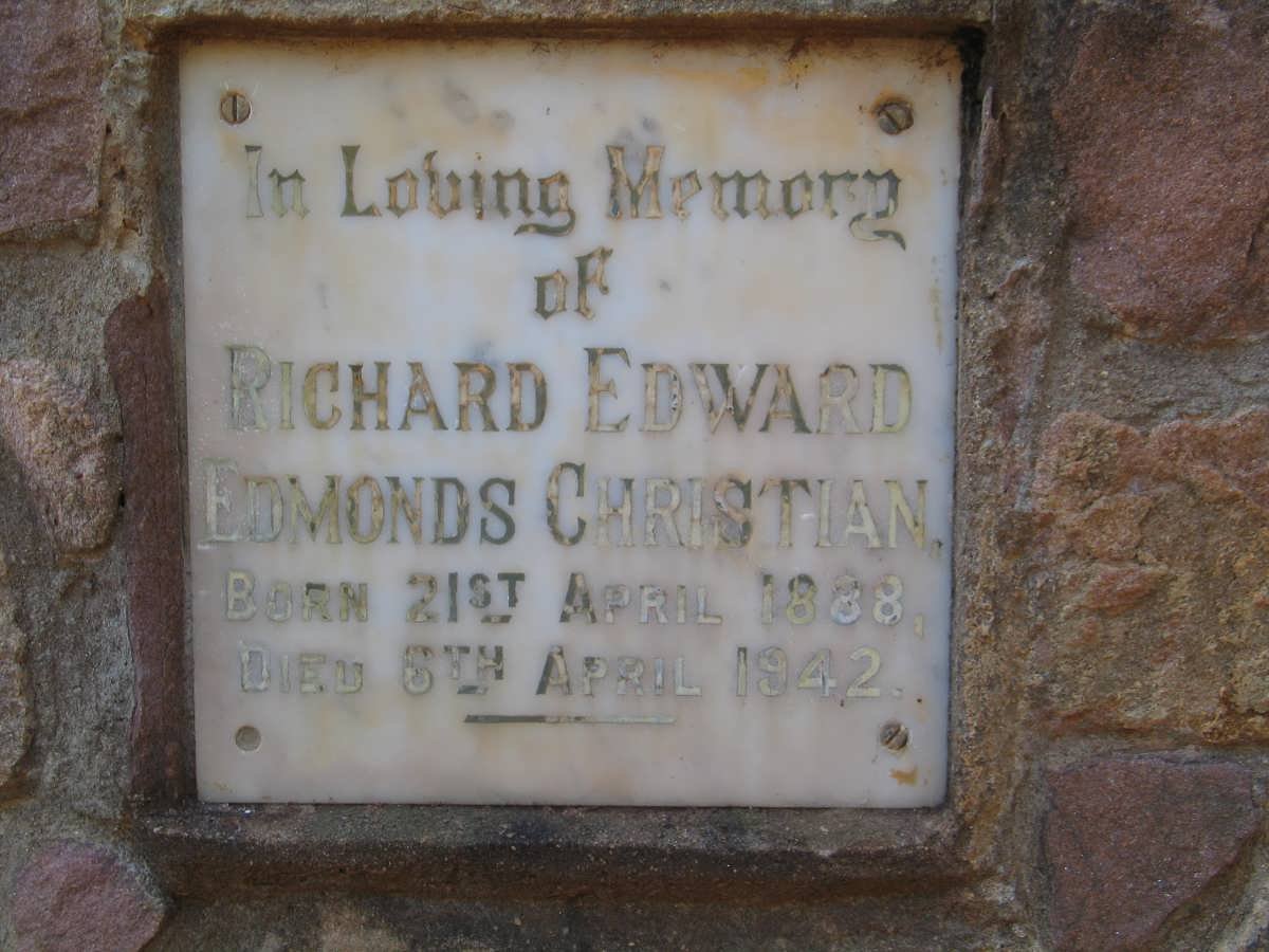 CHRISTIAN Richard Edward Edmonds 1888-1942