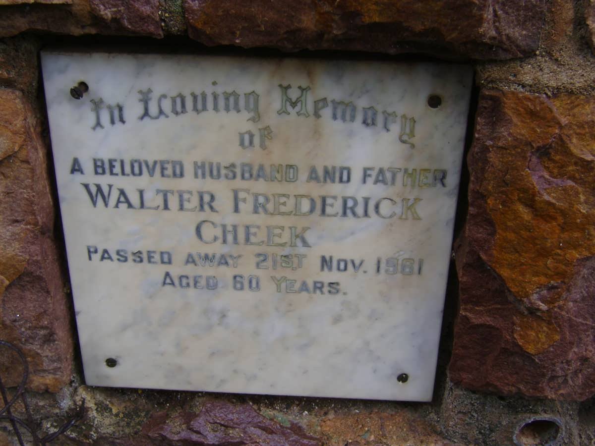 CHEEK Walter Frederick -1961