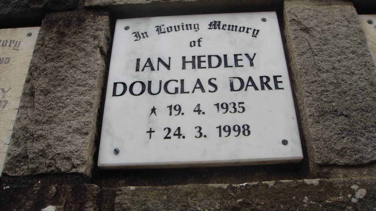 DARE Ian Hedley Douglas 1935-1998