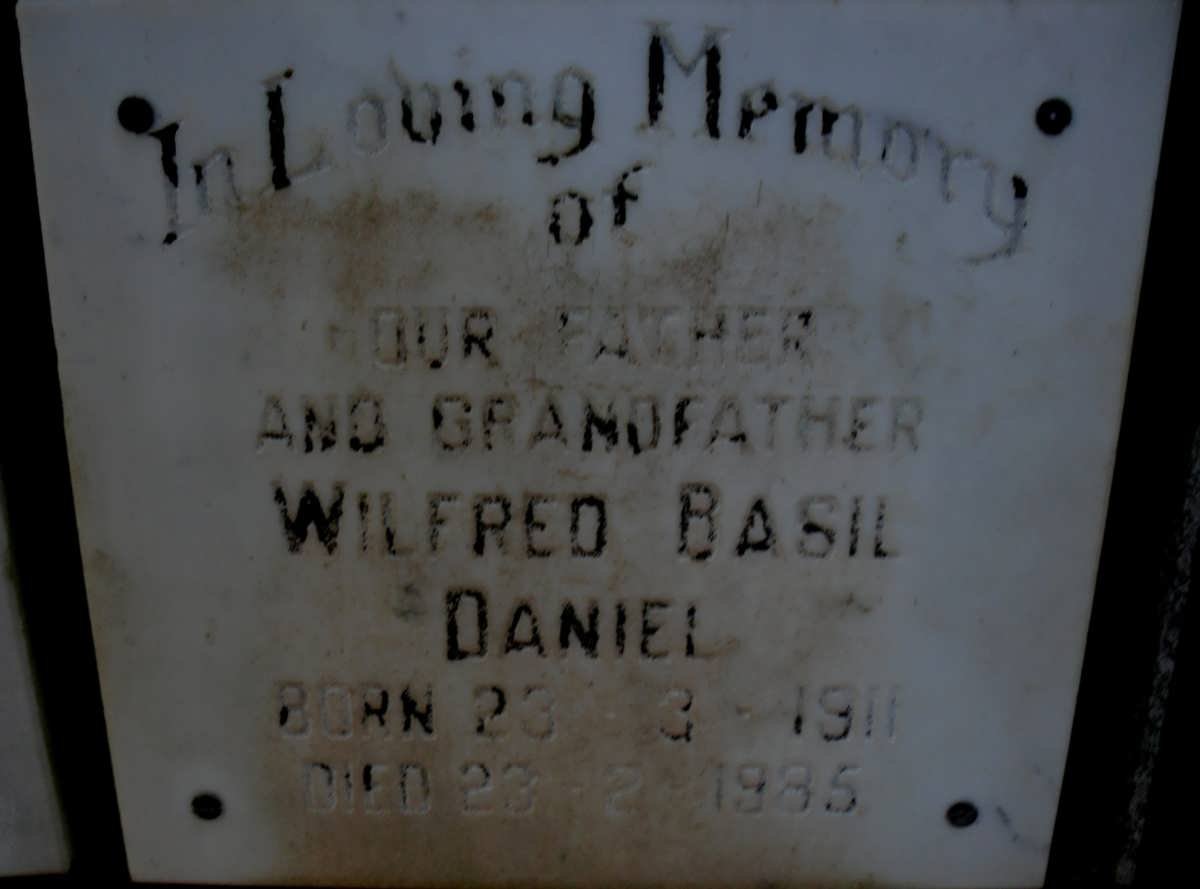 DANIEL Wilfred Basil 1911-1985