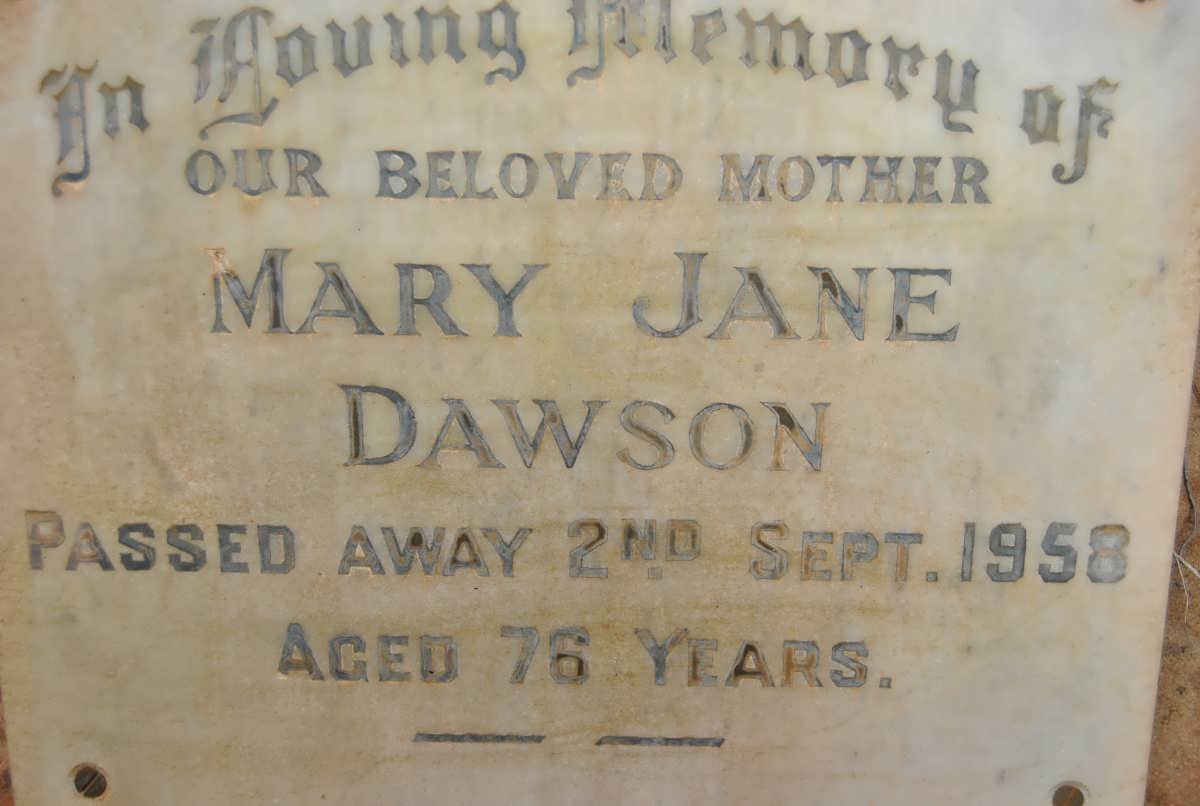 DAWSON Mary Jane -1958