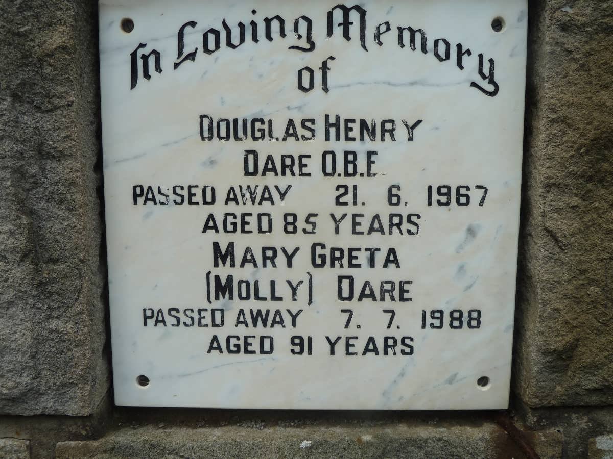 DARE Douglas Henry -1967 &amp; Mary Greta -1988