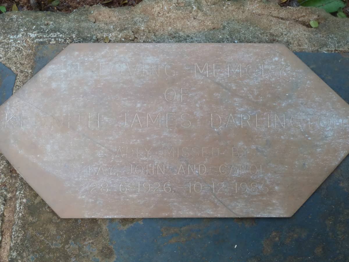 DARLINGTON Kenneth James 1926-1986