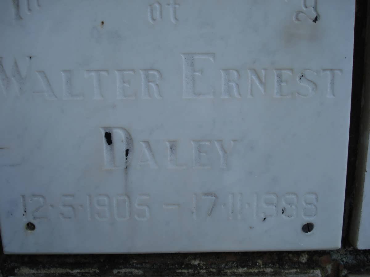 DALEY Walter Ernest 1905-1988