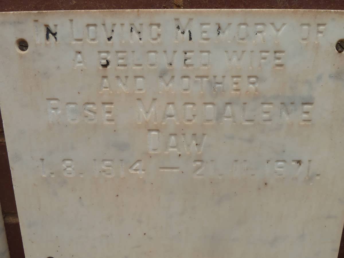 DAW Rose Magdalene 1914-1971