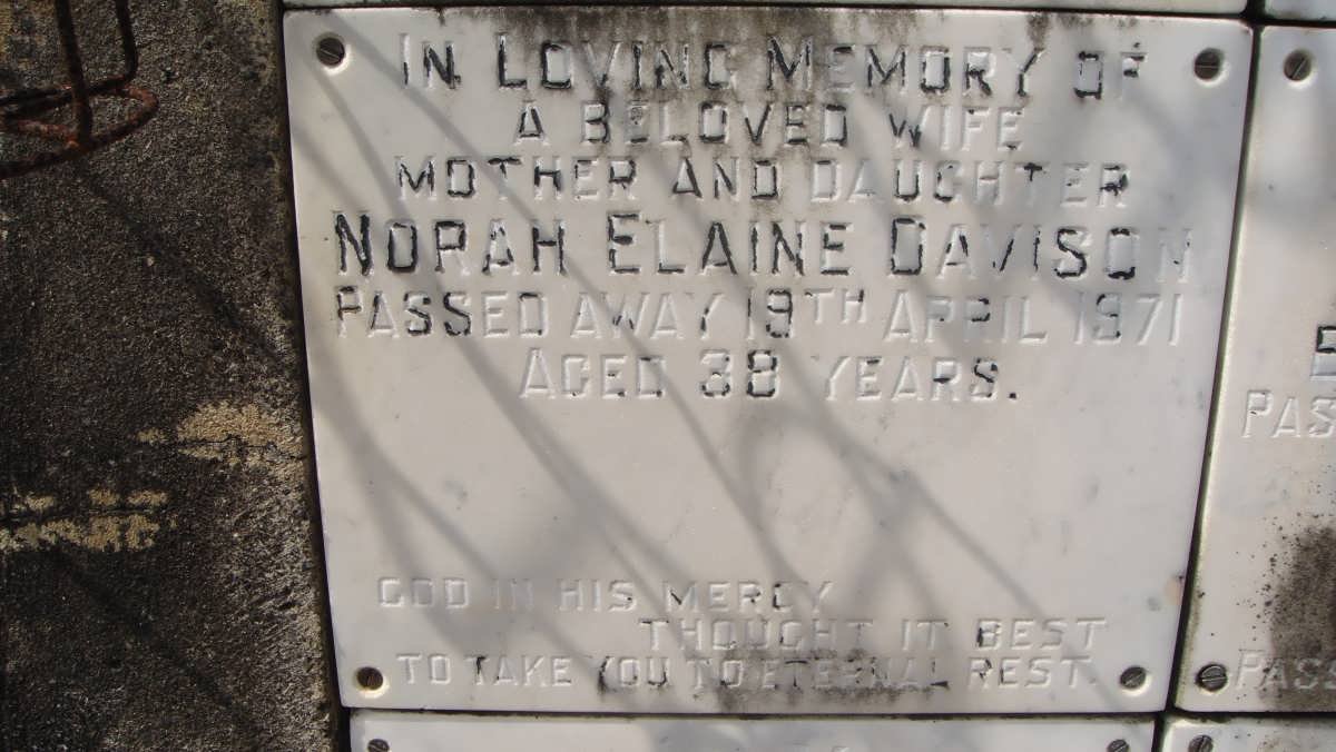 DAVISON Norah Elaine -1971