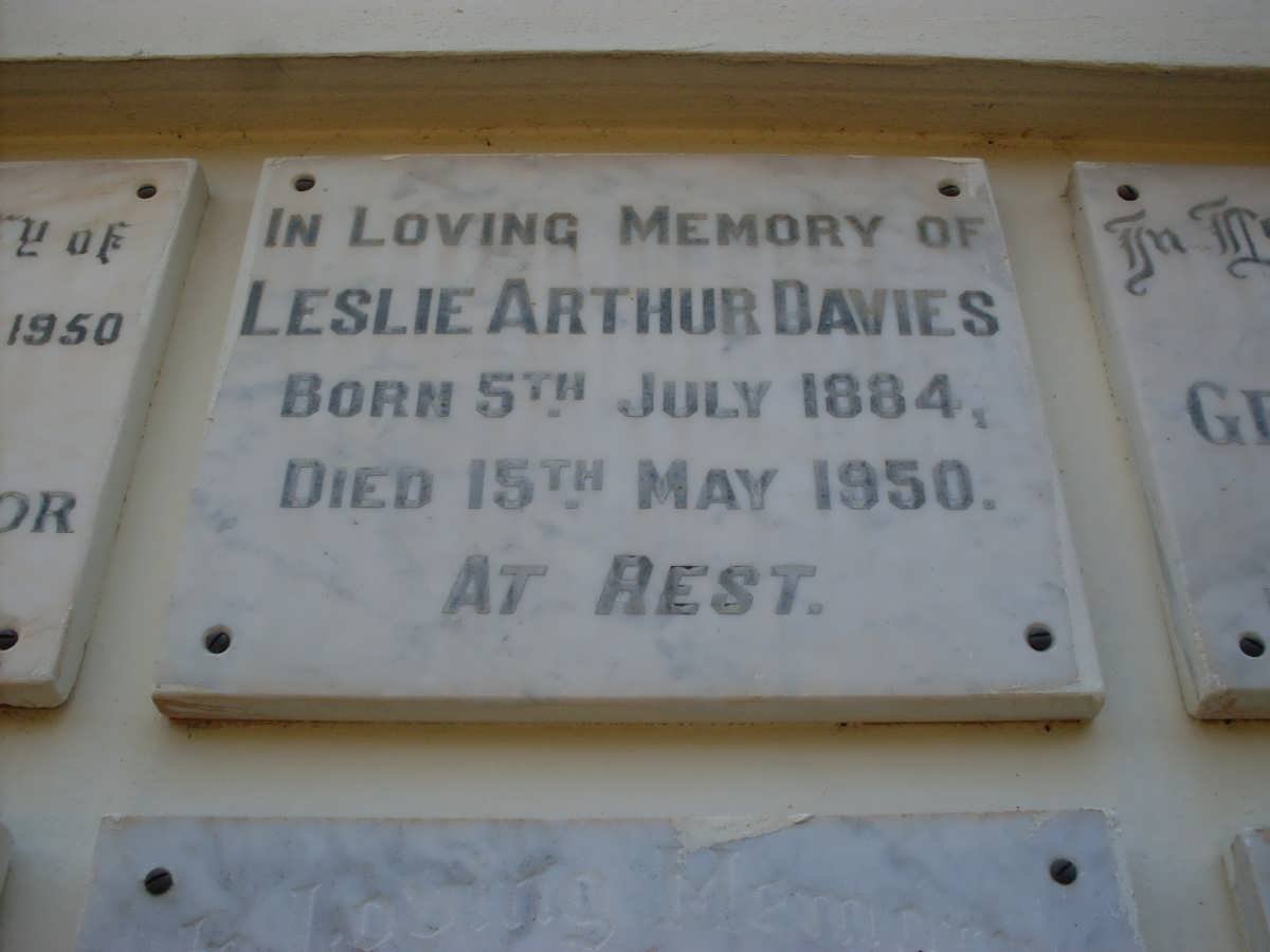 DAVIES Leslie Arthur 1884-1950