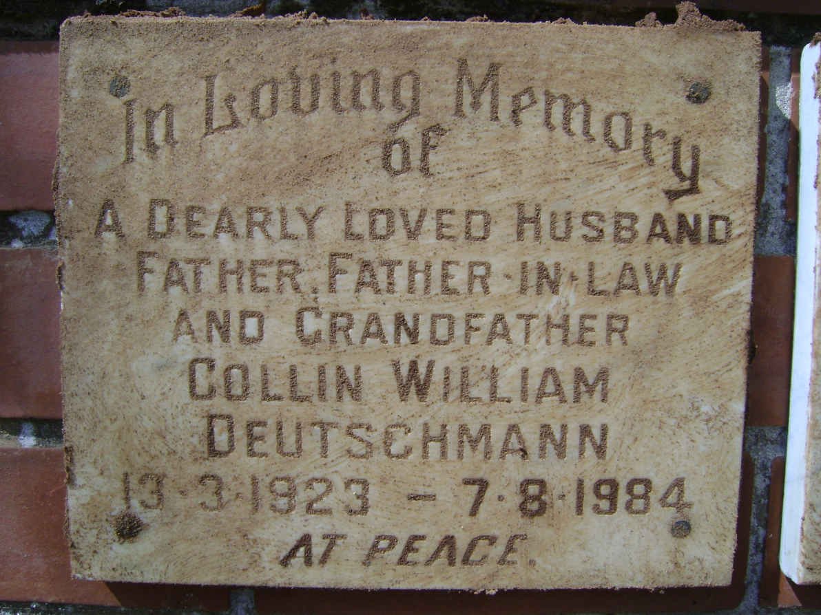 DEUTSCHMANN Collin William 1923-1984