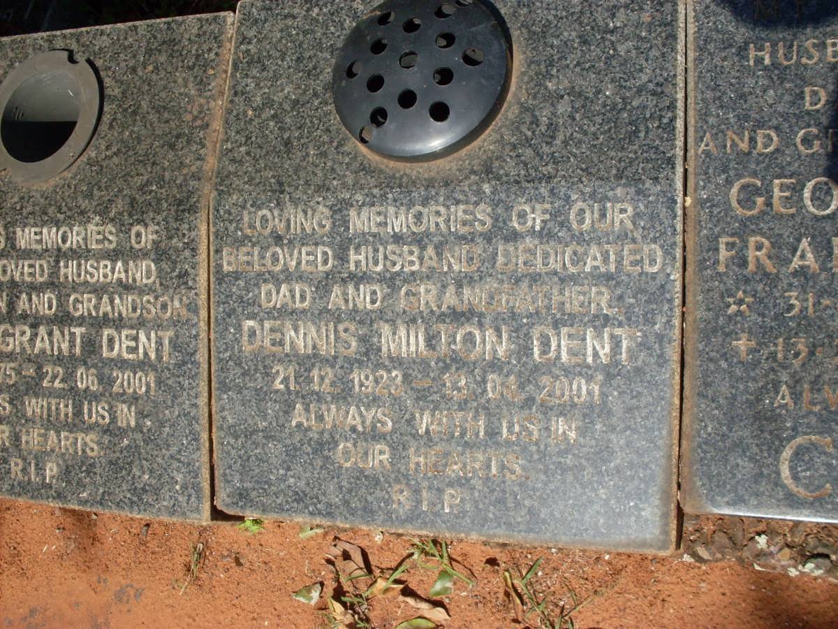 DENT Dennis Milton 1923-2001