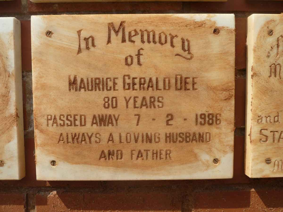 DEE Maurice Gerald -1986