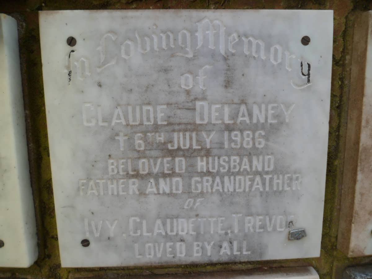 DELANEY Claude -1986