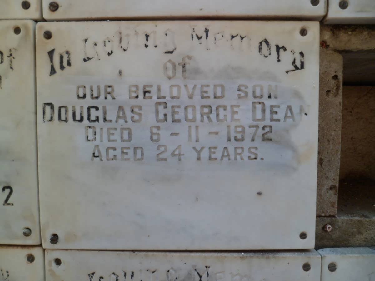 DEAN Douglas George -1972
