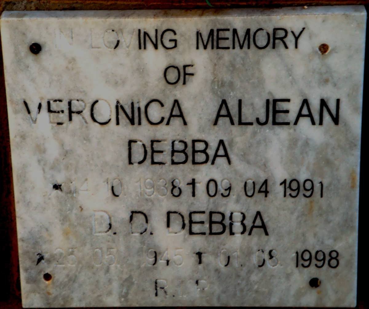 DEBBA D.D. 1945-1998 &amp; Veronica Aljean 1938-1991